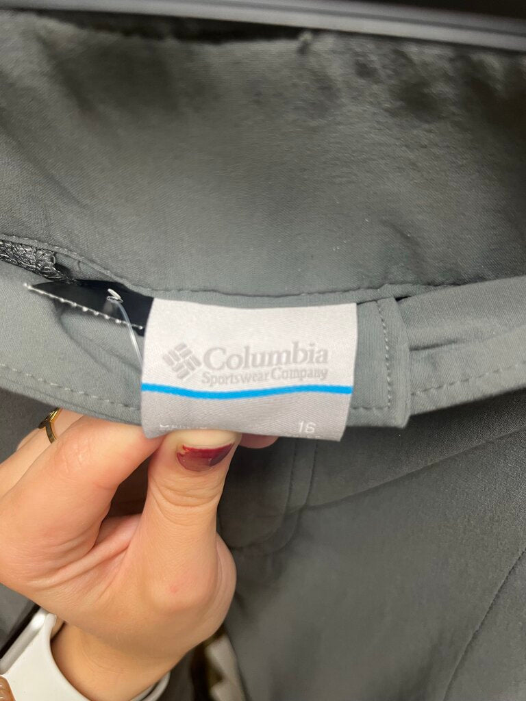 Columbia Sportswear Womens Adjustable Nylon Straight Leg Pants Size 16 Short