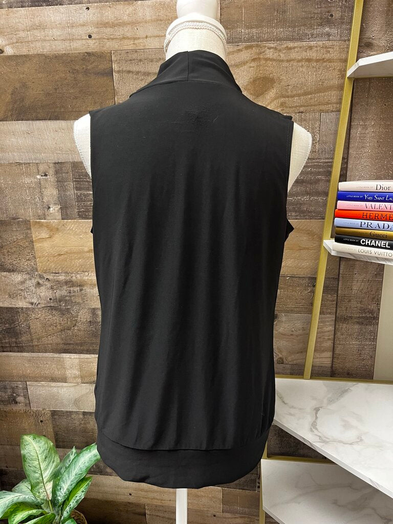 PerSeption Concept Mock Neck Sleeveless Blouse Size L