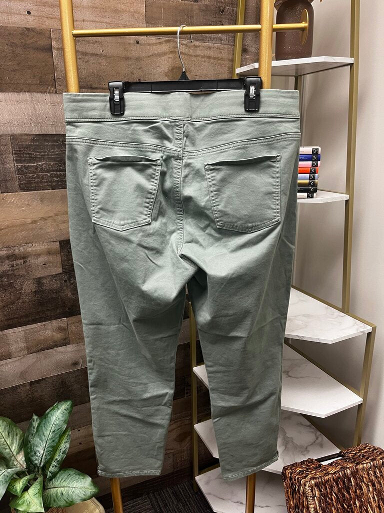 Gloria Vanderbilt All-Around Slimming Effect Olive Pants Size 14