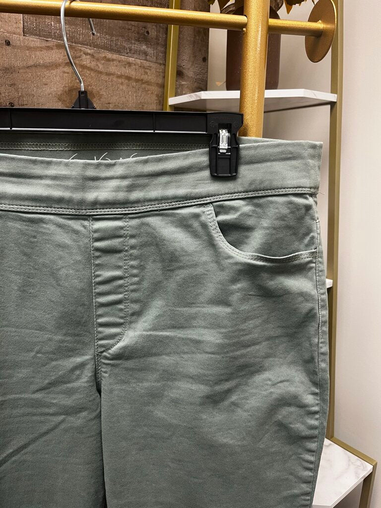 Gloria Vanderbilt All-Around Slimming Effect Olive Pants Size 14