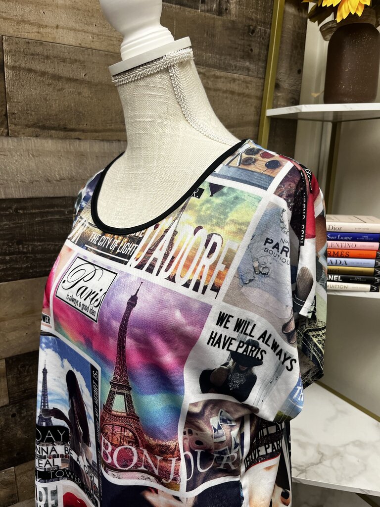 Love J USA Paris Graphic Tee Size XL