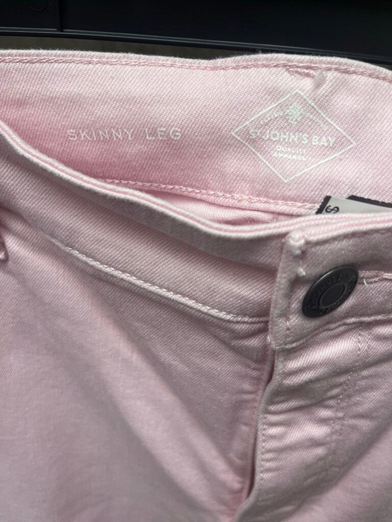 St. John's Bay Women's Light Pink Skinny Leg Jeans Size 18