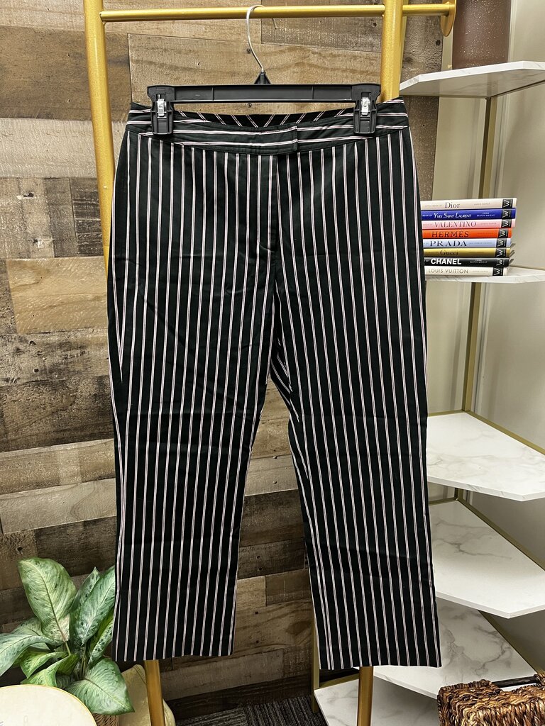 Nicole Miller NY Pinstripe Capri Dress Pants Size 4