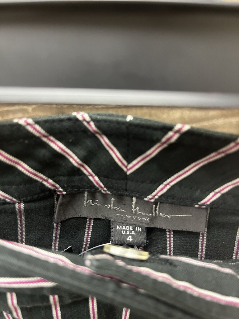 Nicole Miller NY Pinstripe Capri Dress Pants Size 4