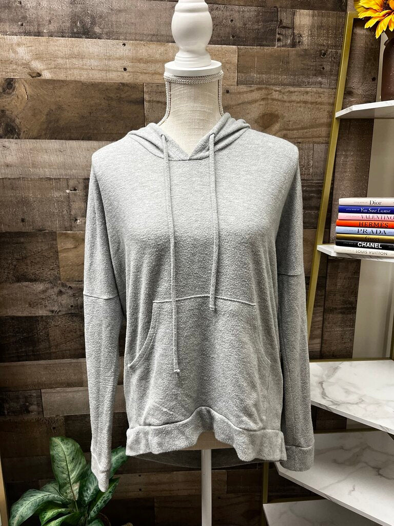 Enti Clothing Grey Oversized Drawstring Hoodie Size S