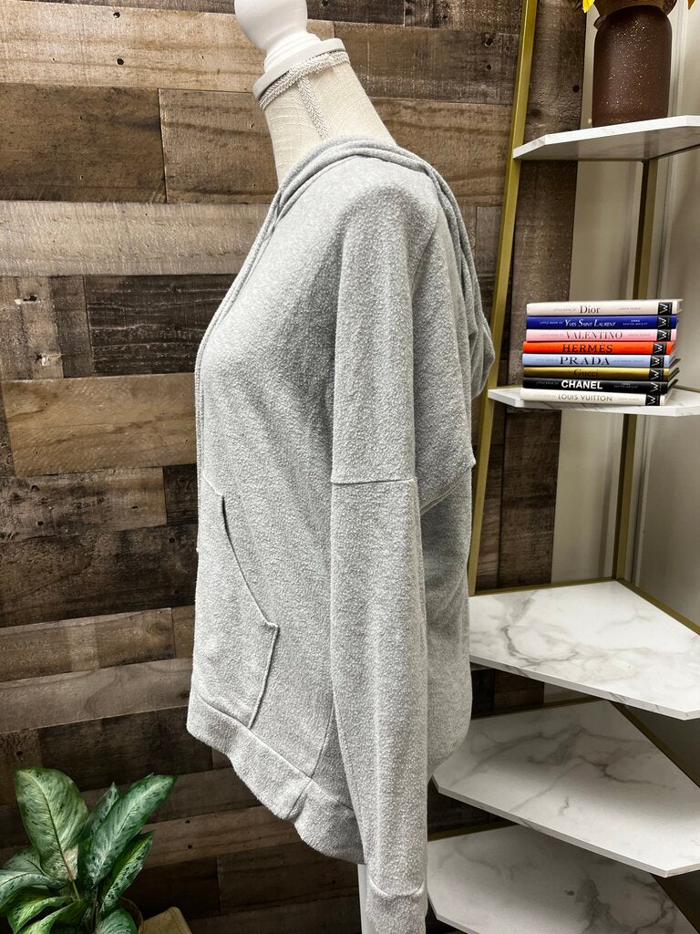 Enti Clothing Grey Oversized Drawstring Hoodie Size S
