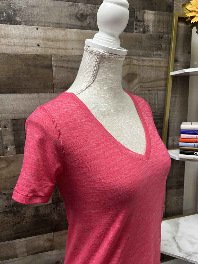 Lululemon What The Sport Short Sleeved Tee in Heathered Boom Juice Size 4