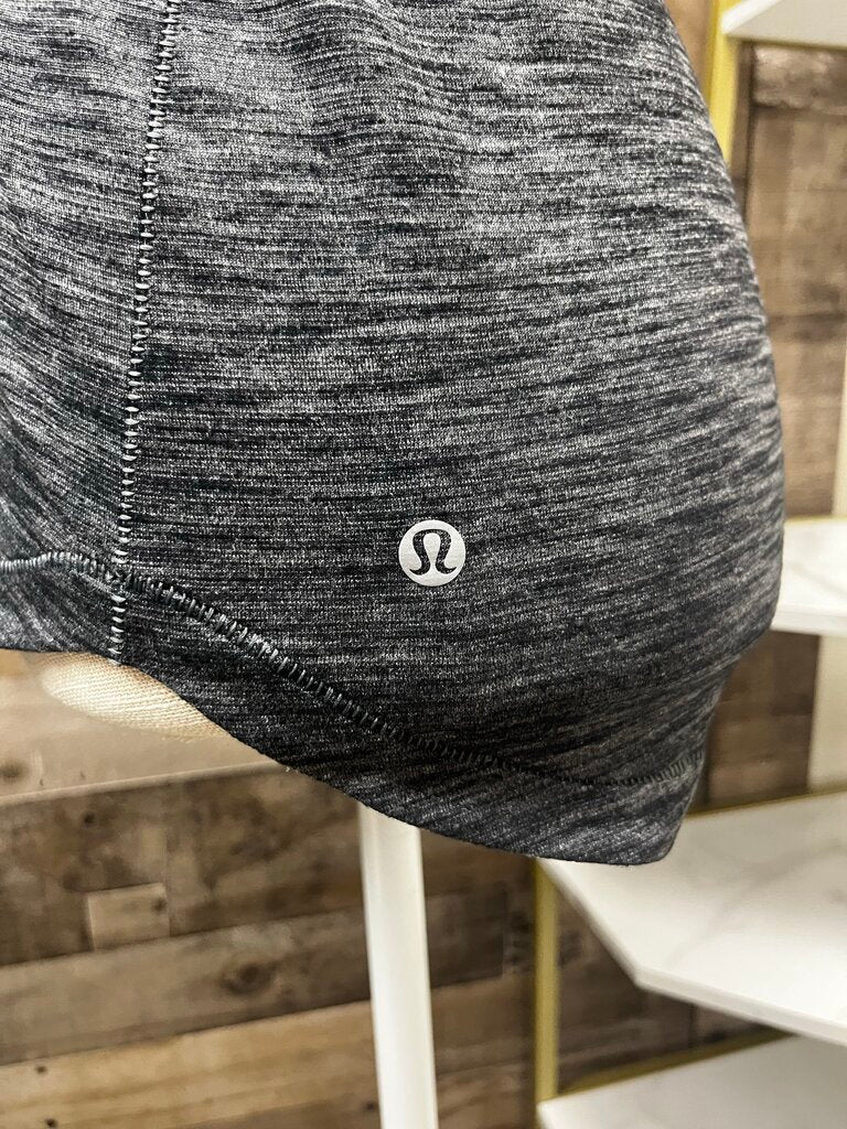 Lululemon What The Sport Short Sleeved Tee in Dark Heather Grey Size 4