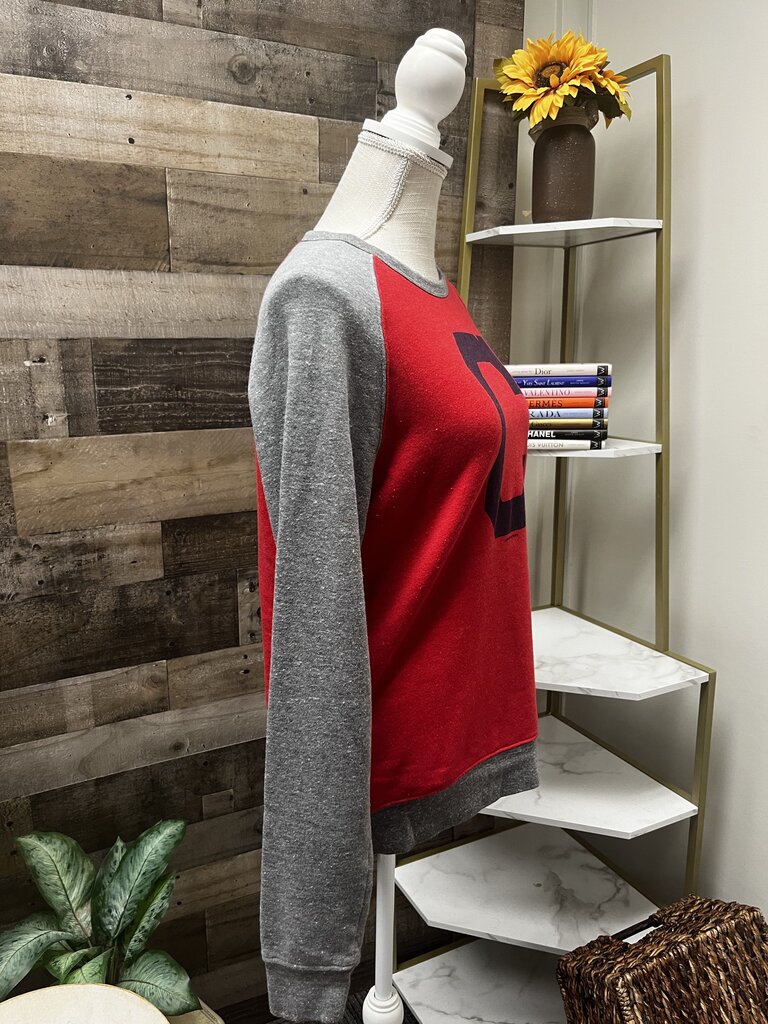 Homage Cleveland Baseball Block C Crewneck Sweatshirt Size M
