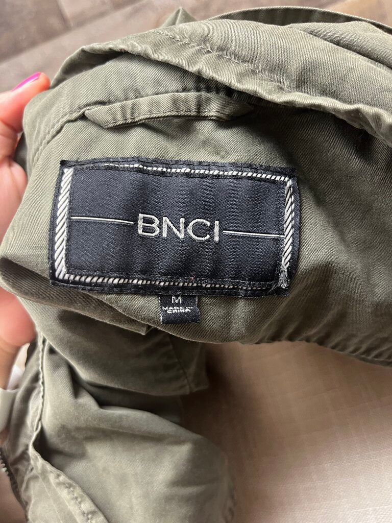 BNCI Blanc Noir Military Utility Army Green Jacket Size M