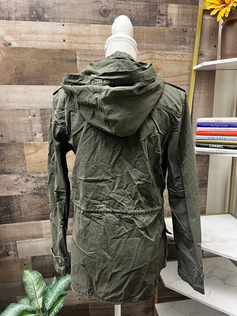 BNCI Blanc Noir Military Utility Army Green Jacket Size M