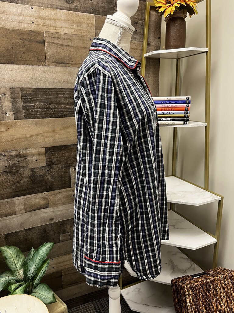 Gap Body Plaid Oversized Long Sleeve Button Down Size L