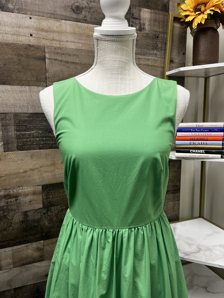 J Crew Green Baby Dolly Midi Dress Size 0