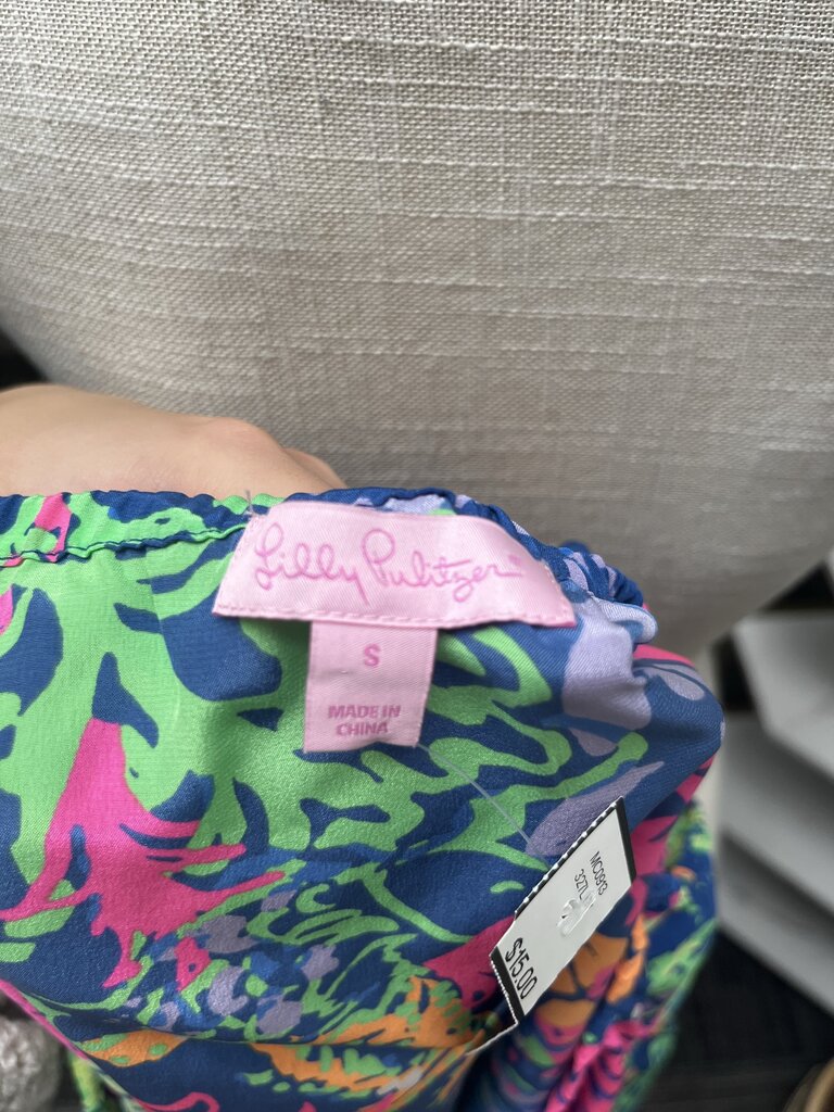 Lilly Pulitzer Off the Shoulder 3/4 Sleeve Top Size S