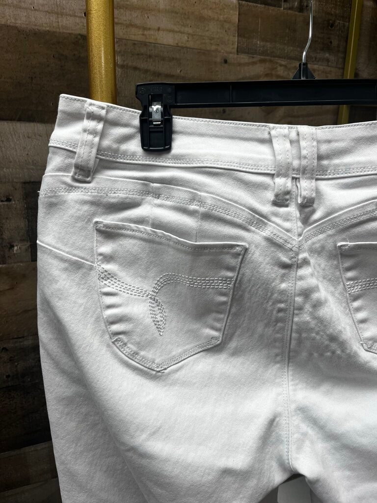 Royalty For Me White Ankle Jeans Size 14