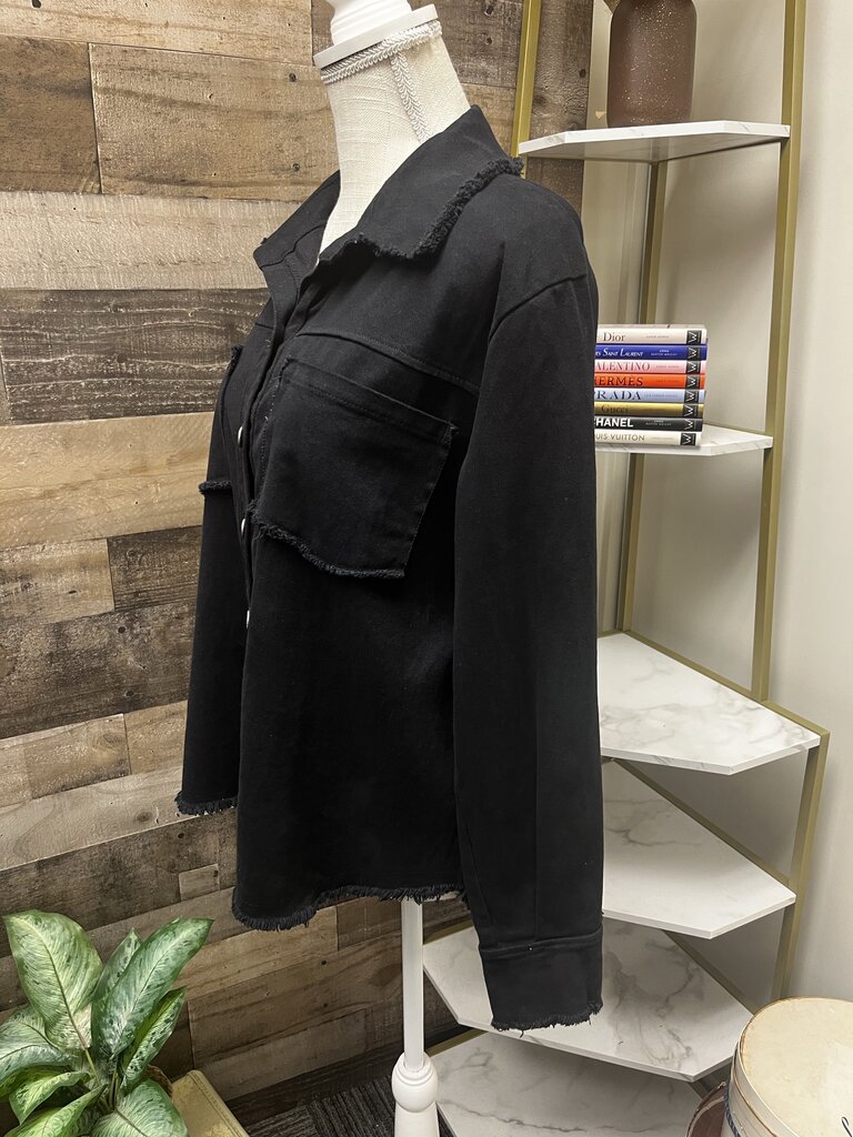 Tina Stephens Shiloh Slim Fit Cotton Shacket Size L