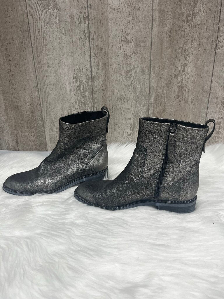 Franco Sarto Metallic Ankle Boots Size 6.5