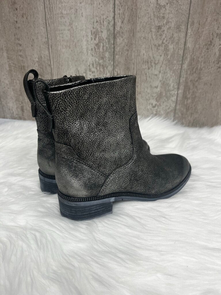 Franco Sarto Metallic Ankle Boots Size 6.5