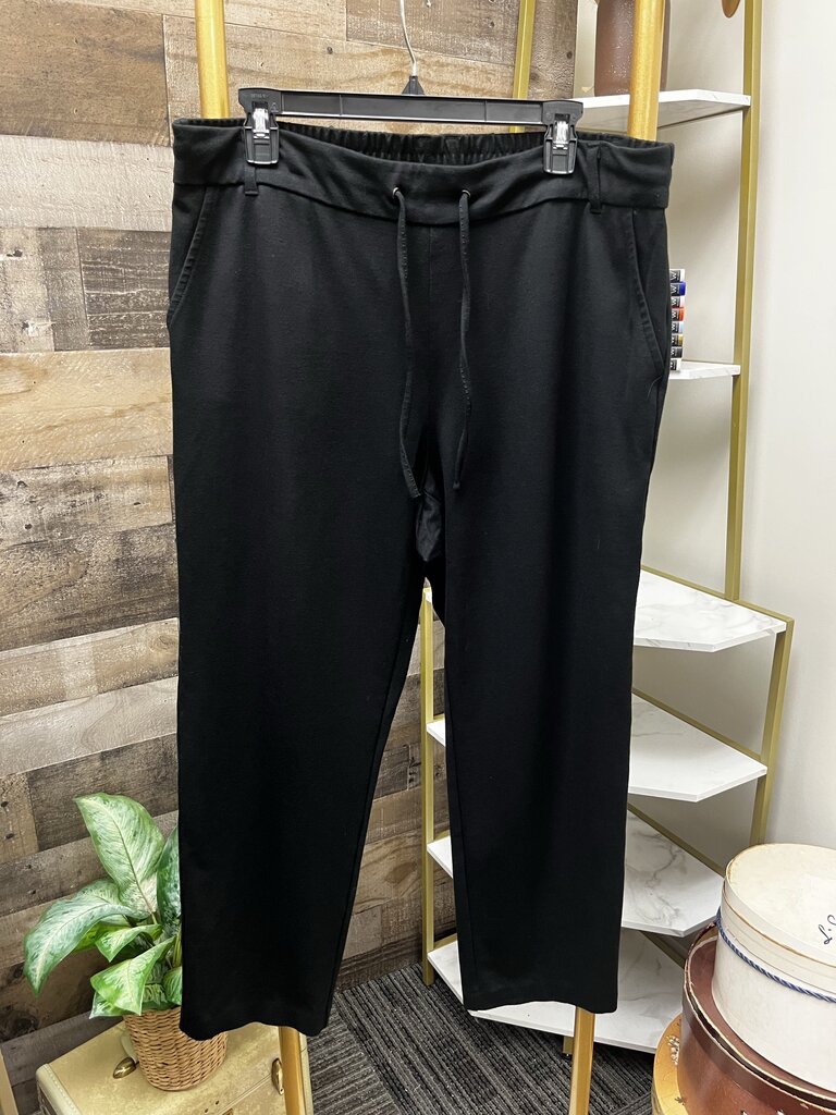 Jones NY Black Drawstring Pull-On Joggers Size XL