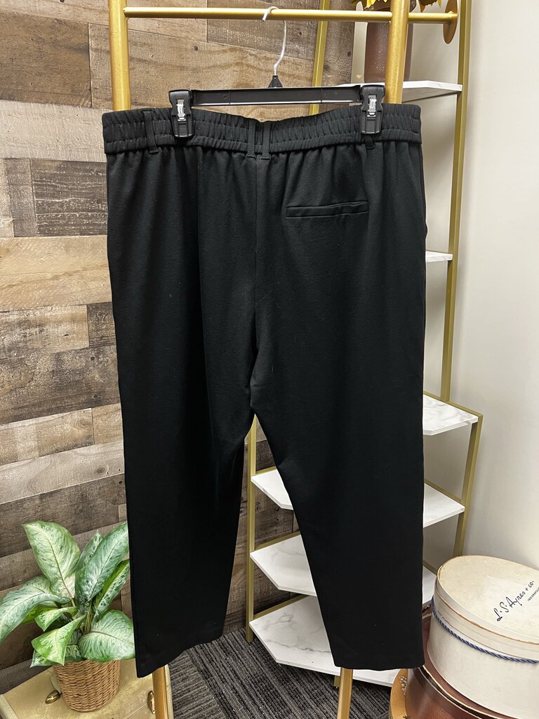 Jones NY Black Drawstring Pull-On Joggers Size XL