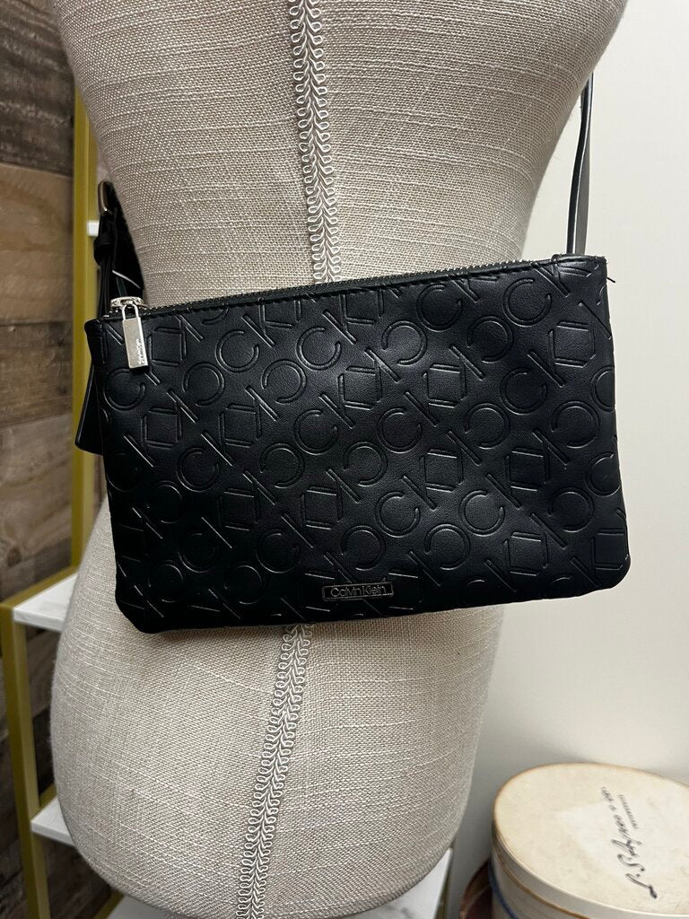 Calvin Klein Signature Logo Black Belt Purse Fanny Pack