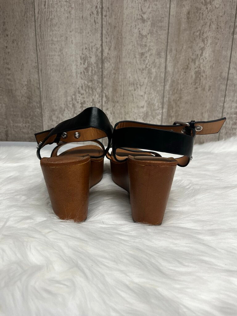 Tommy Hilfiger Black Wedge Sandals Size 8.5