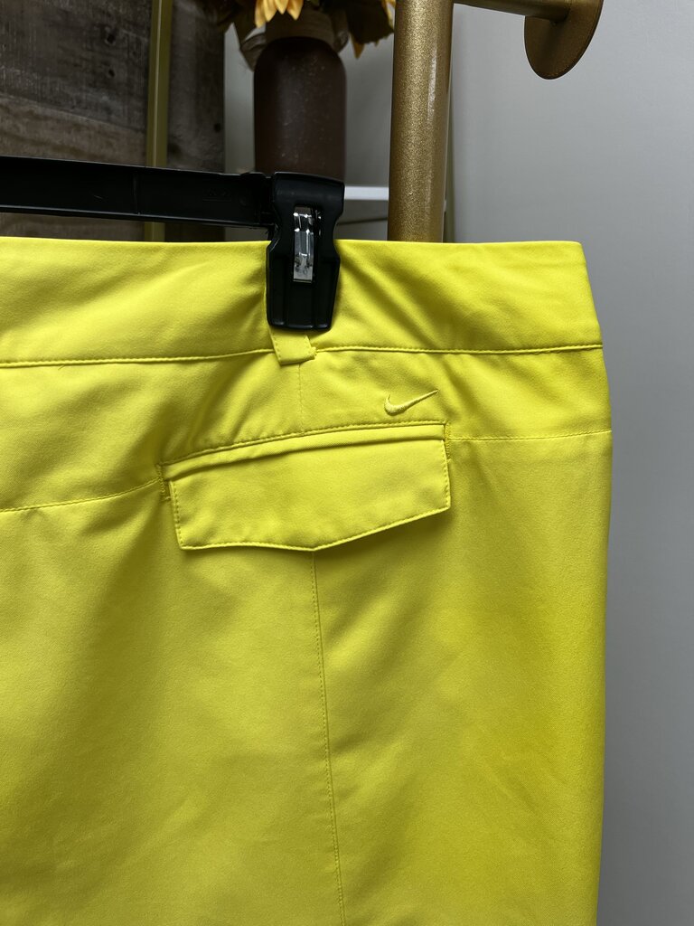 Nike Golf Tour Performance Dri-Fit Yellow Skort Size 18