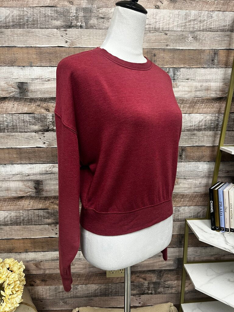 Altar'd State Red Cropped Sweatshirt XS