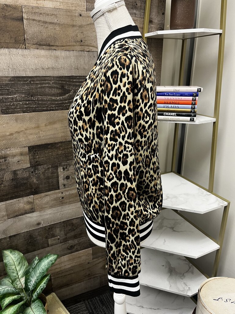 Peyton Jenson Leopard Print Bomber