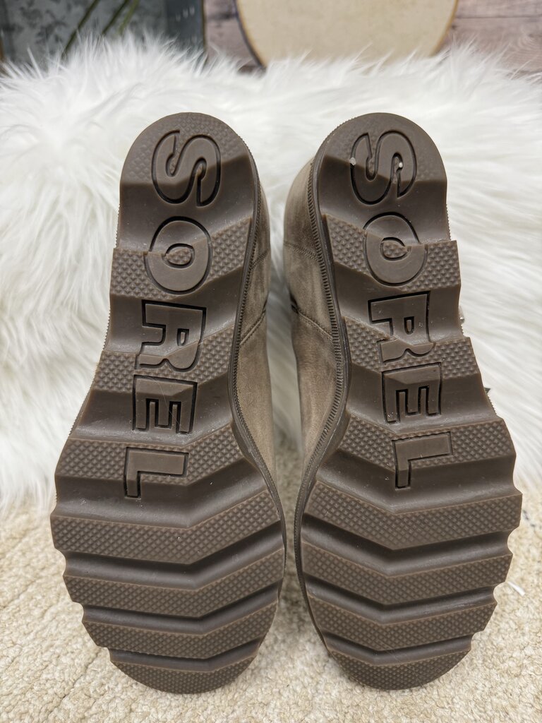 Sorel Tan Wedge Bootie