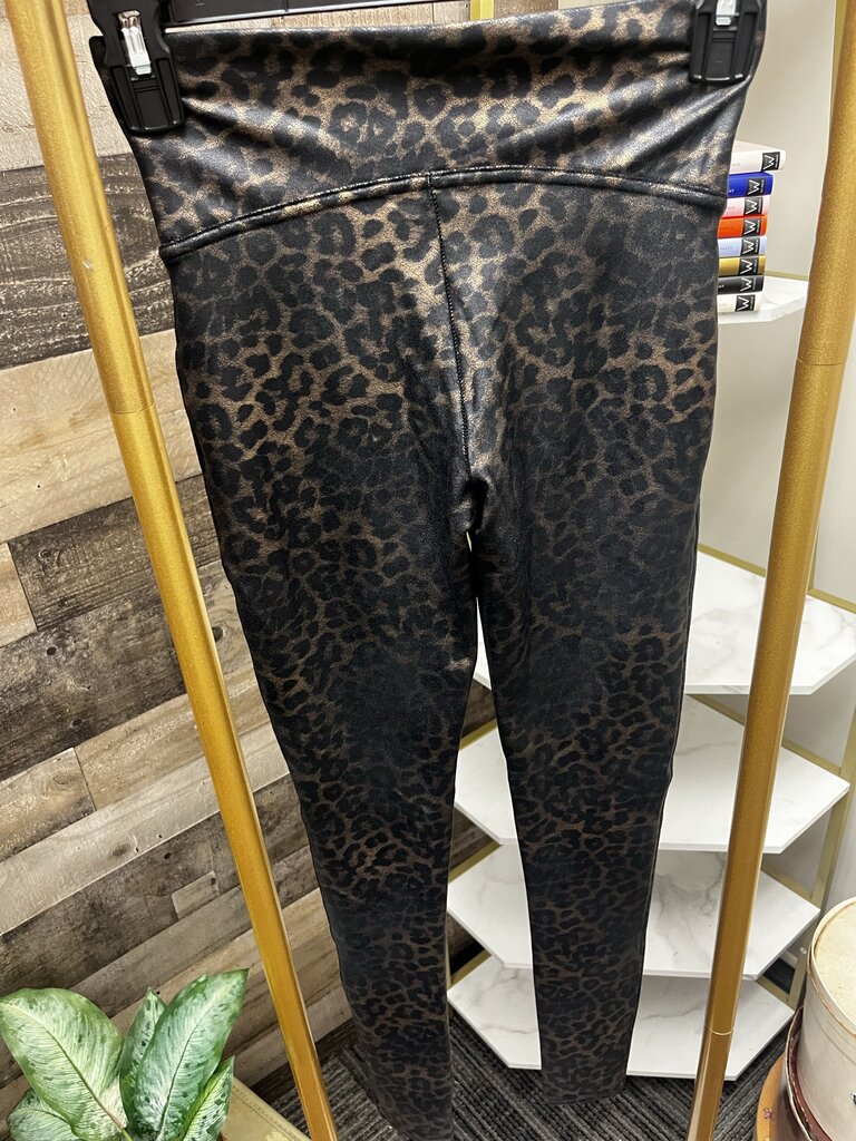 Spanx Metallic Animal Print Leggings