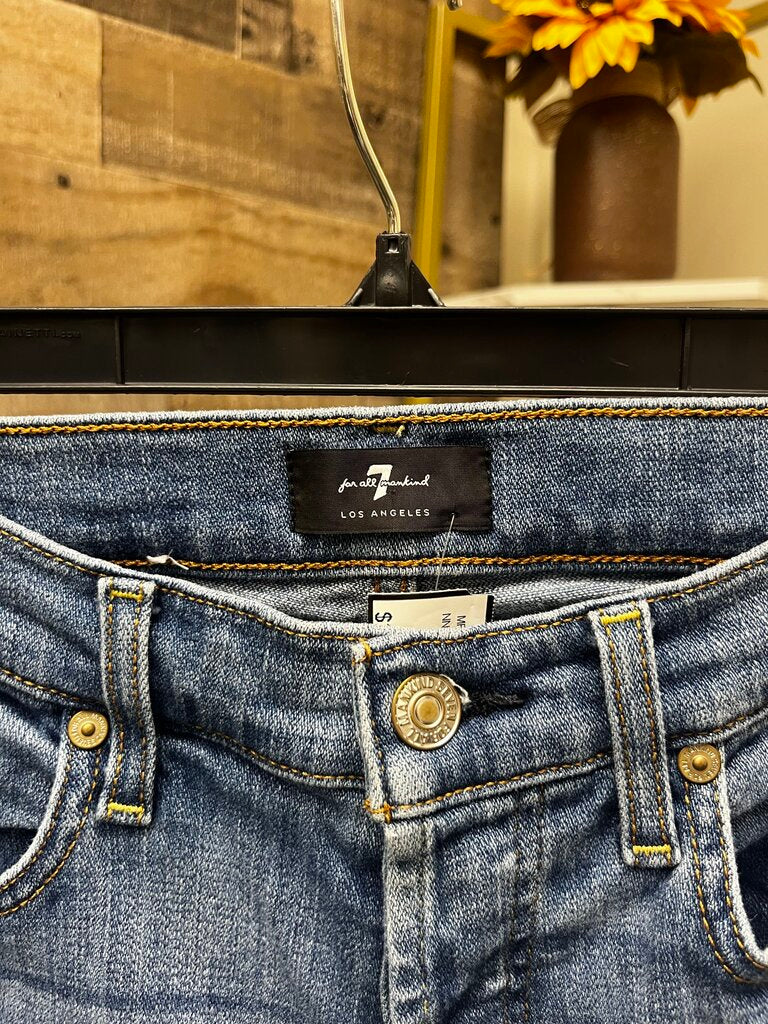 7 For All Mankind Josefina Boyfriend Button Fly Denim