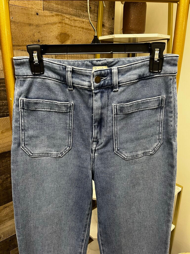 Faherty Light Wash Stretch Terry Patch Pocket Denim