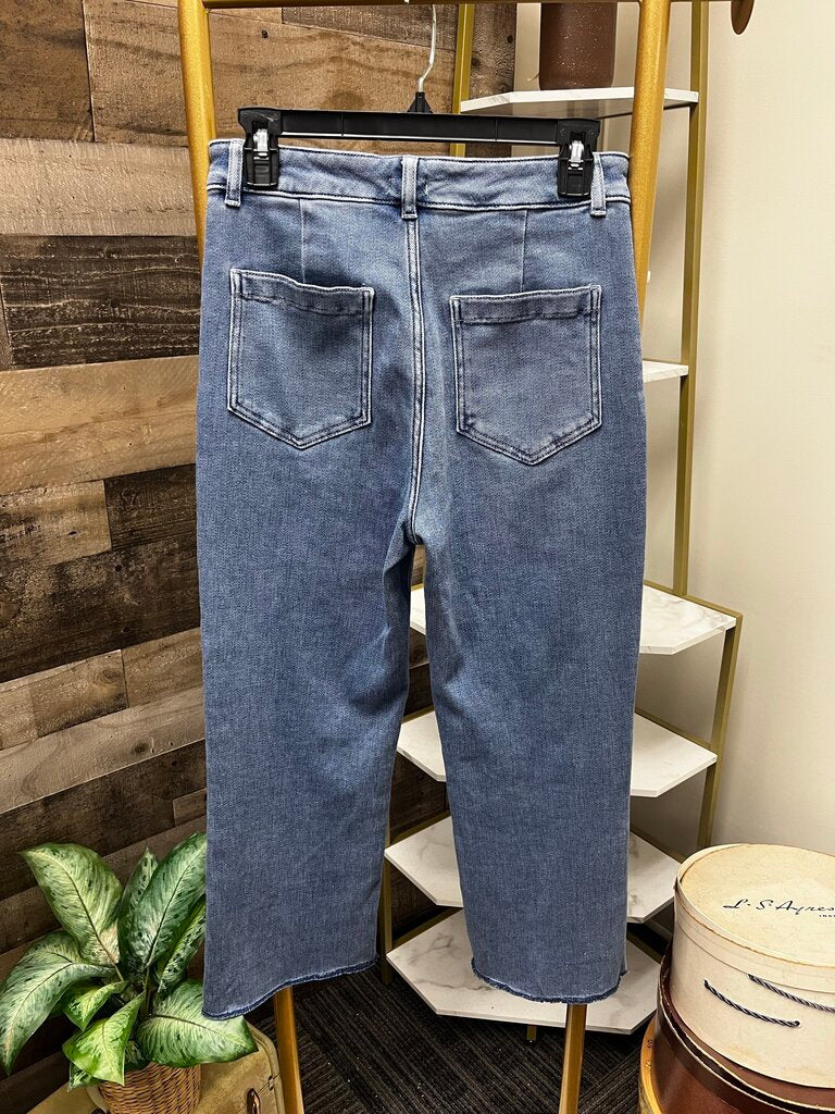 Faherty Light Wash Stretch Terry Patch Pocket Denim