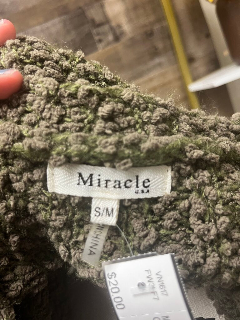 Miracle Olive Green Popcorn Cardigan
