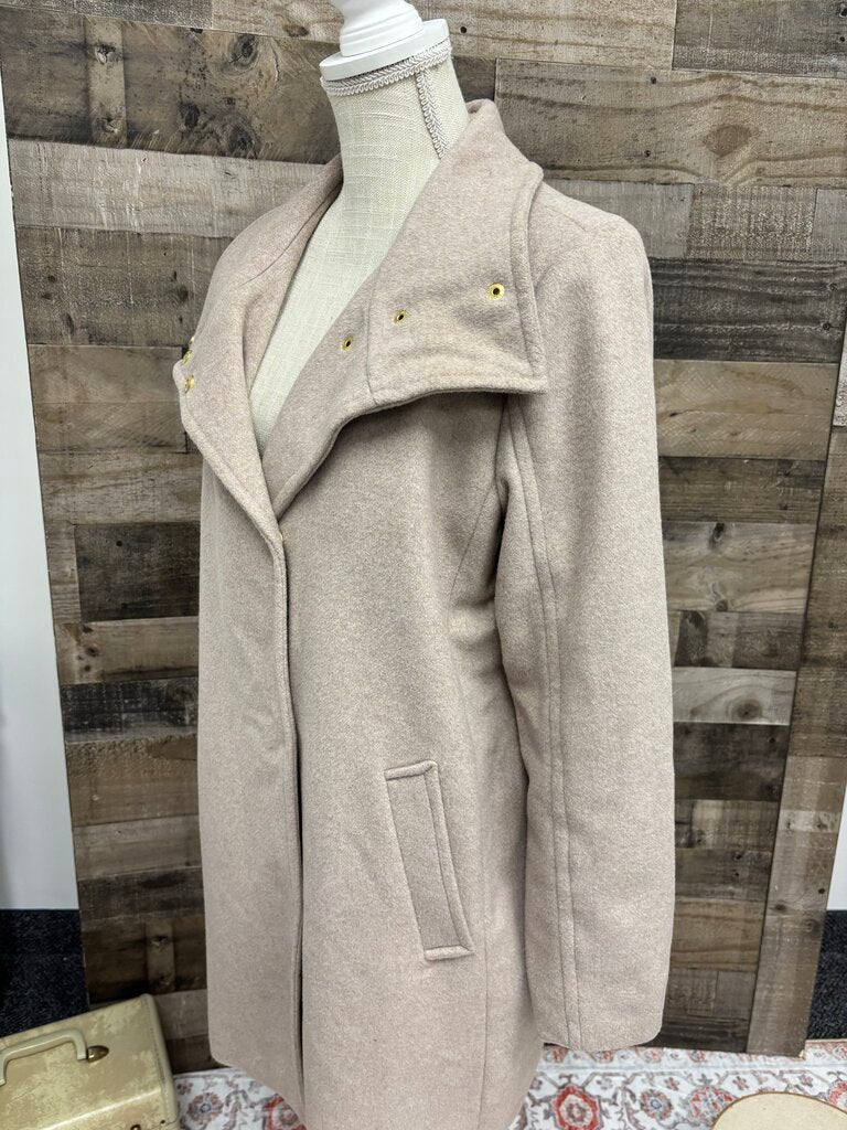 Cole Haan Wool Beige Trench Coat