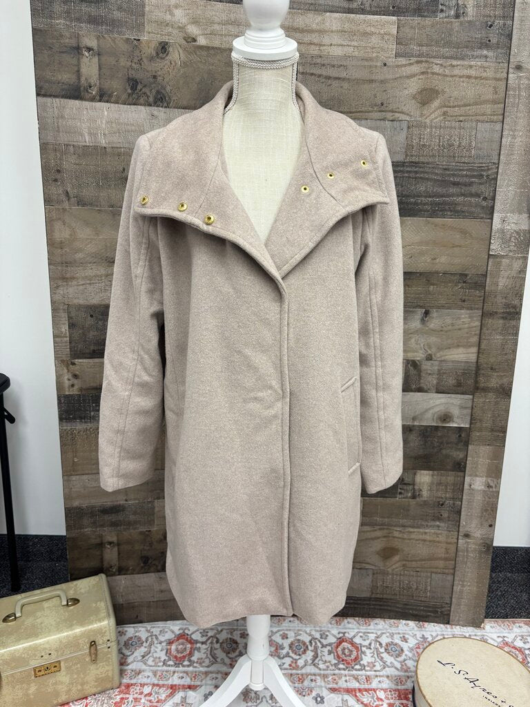 Cole Haan Wool Beige Trench Coat