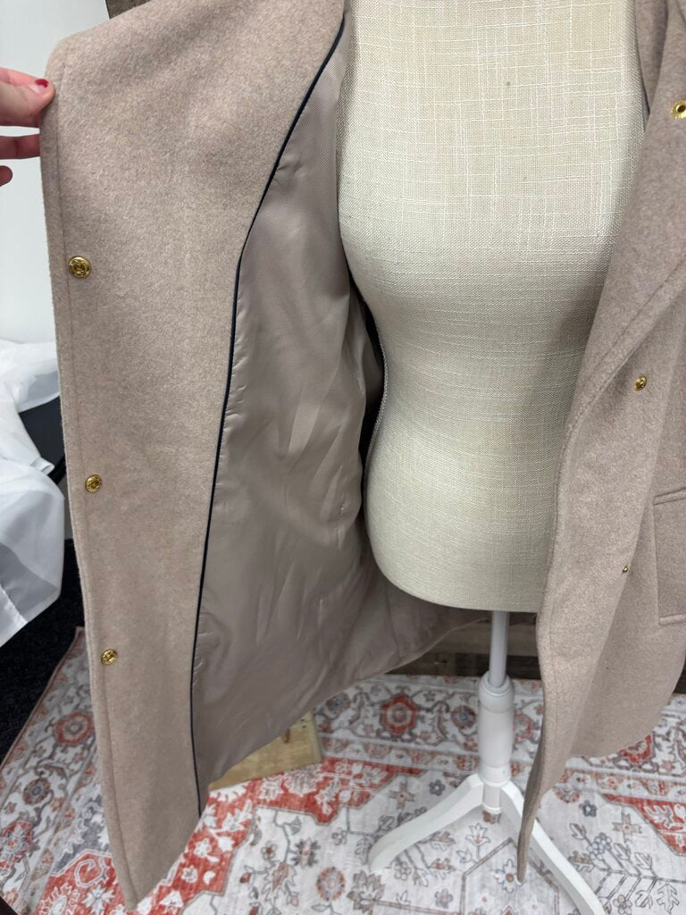 Cole Haan Wool Beige Trench Coat