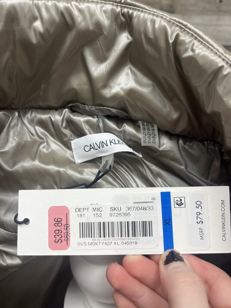 Calvin Klein Pearl/Beige Winter Vest
