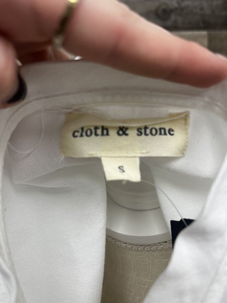 Cloth & Stone White V-Neck Tee