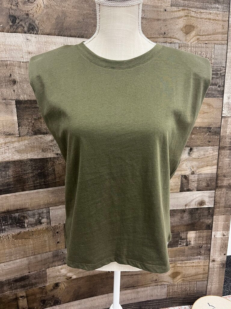 Sanctuary Shoulder Pad Muscle Tee