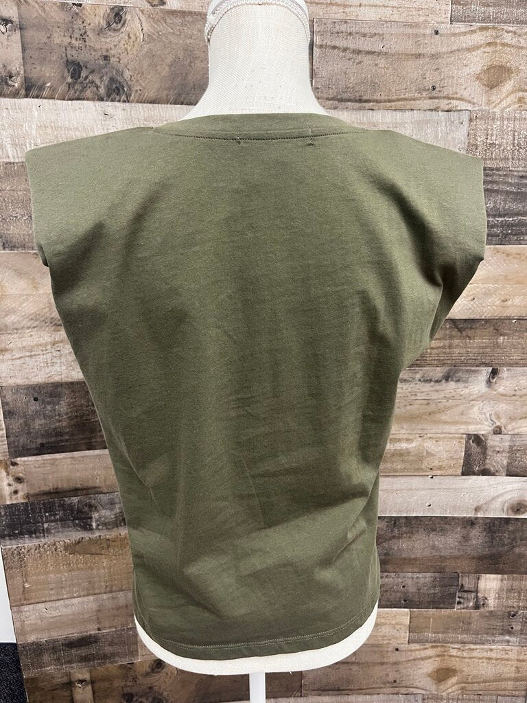 Sanctuary Shoulder Pad Muscle Tee