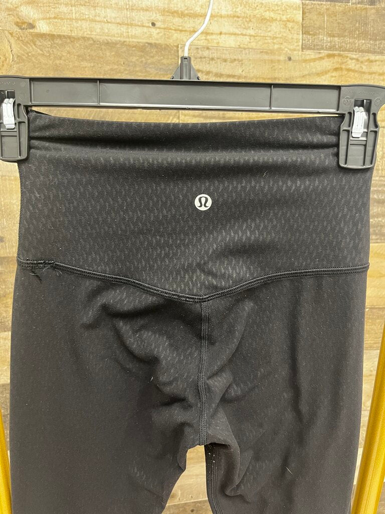 Black Lululemon Leggings with Dotted Pattern