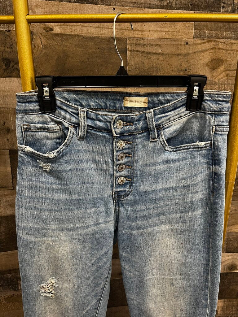 Altar'd State Button Fly Distressed Jeans