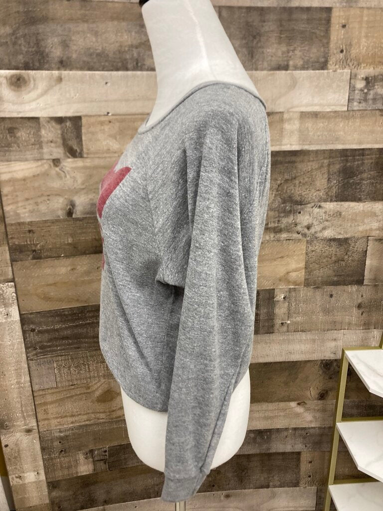 American Apparel Cropped Grey Ohio Love Shirt