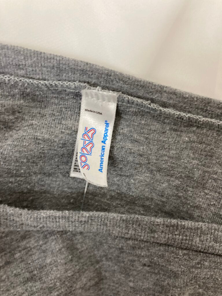 American Apparel Cropped Grey Ohio Love Shirt