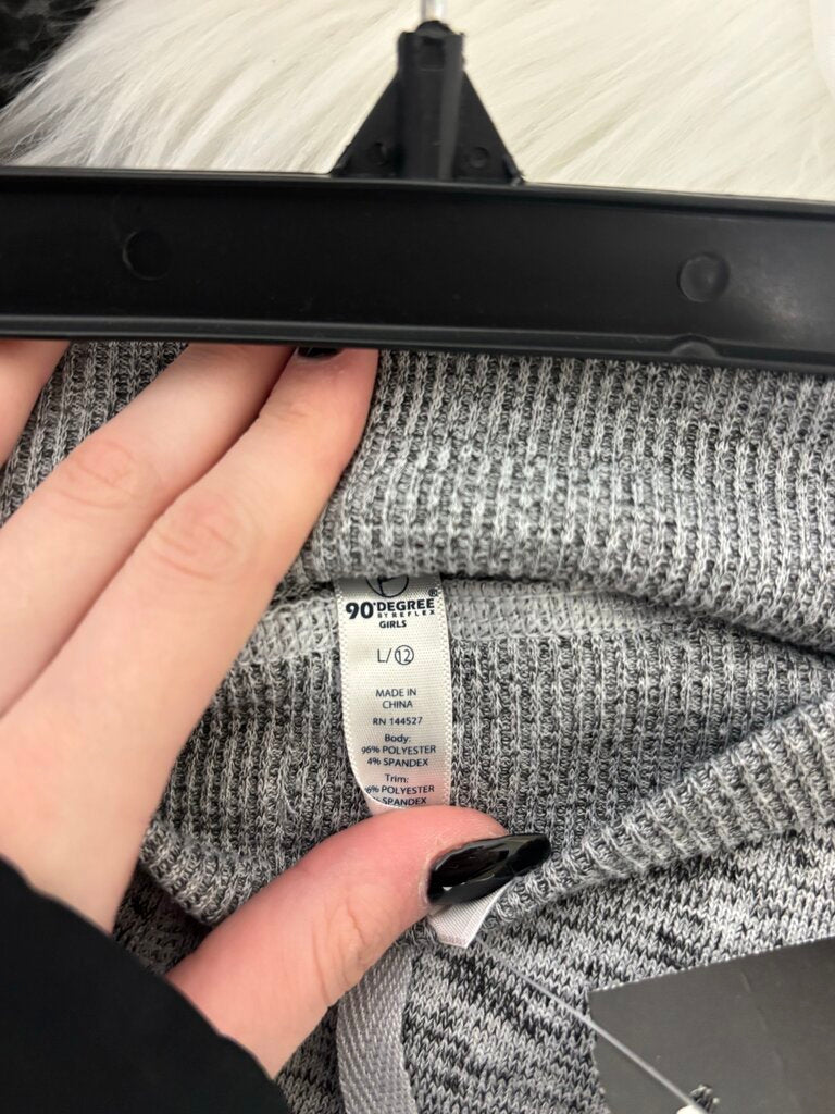 90 Degree Girls Knitted Grey Sweat Shorts