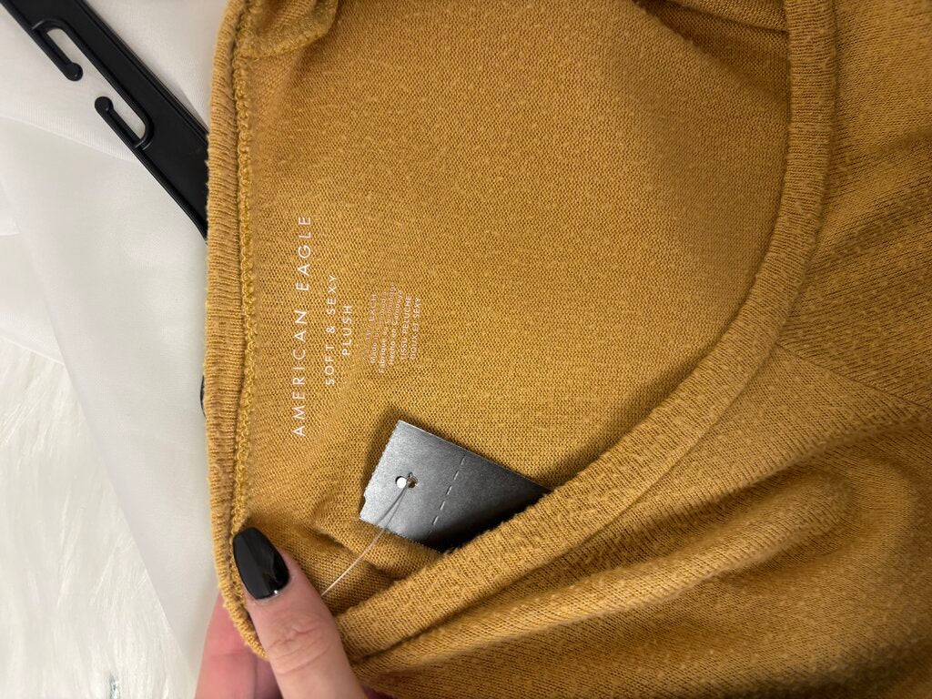 American Eagle Soft and Sexy Plush Long Sleeve Yellow