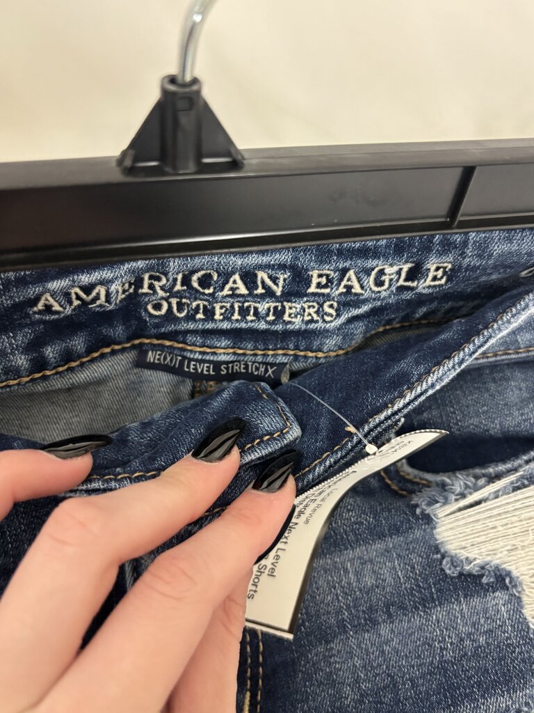 American Eagle Next Level Stretch Distressed Jean Shorts