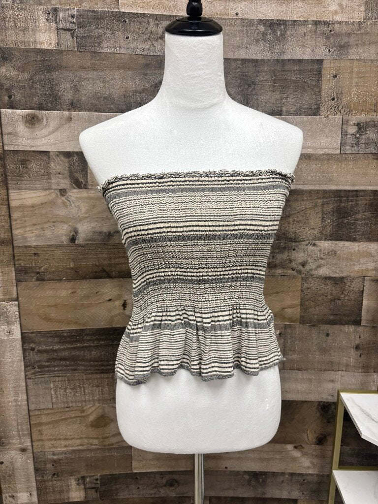 American Eagle Striped Babydoll Tube Top